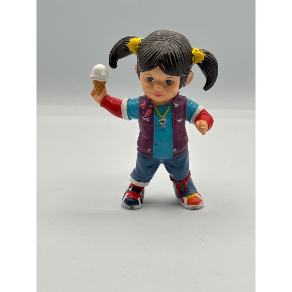 Vintage 1994 NBC Punky Brewster PVC Figure Girl with Ice Cream Cone Toy
